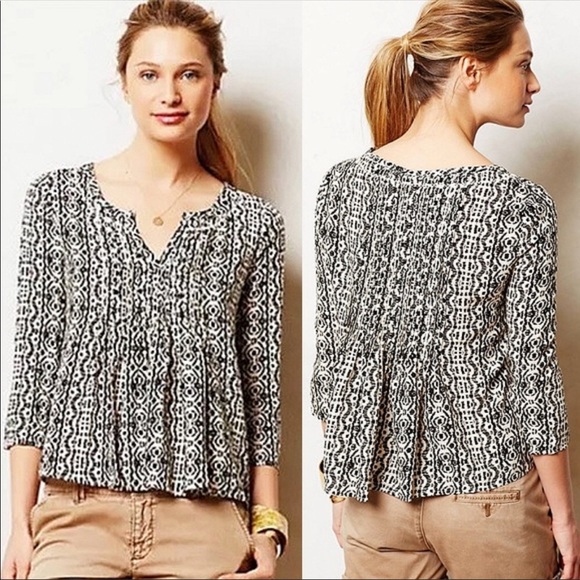 Anthropologie Tops - Anthropologie Vanessa Virginia Mahdia Peasant Top